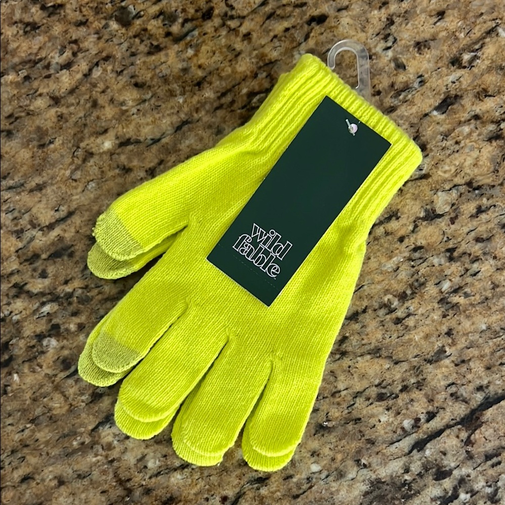 Wild Fable Neon Yellow Gloves